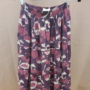 Cleobella purple floral skirt